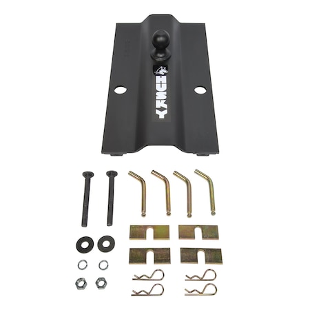 Husky Towing Husky Towing 31368 Gooseneck Trailer Hitch; Multi Fit; 25000 LB Gross Towing; Steel; Gray 31368